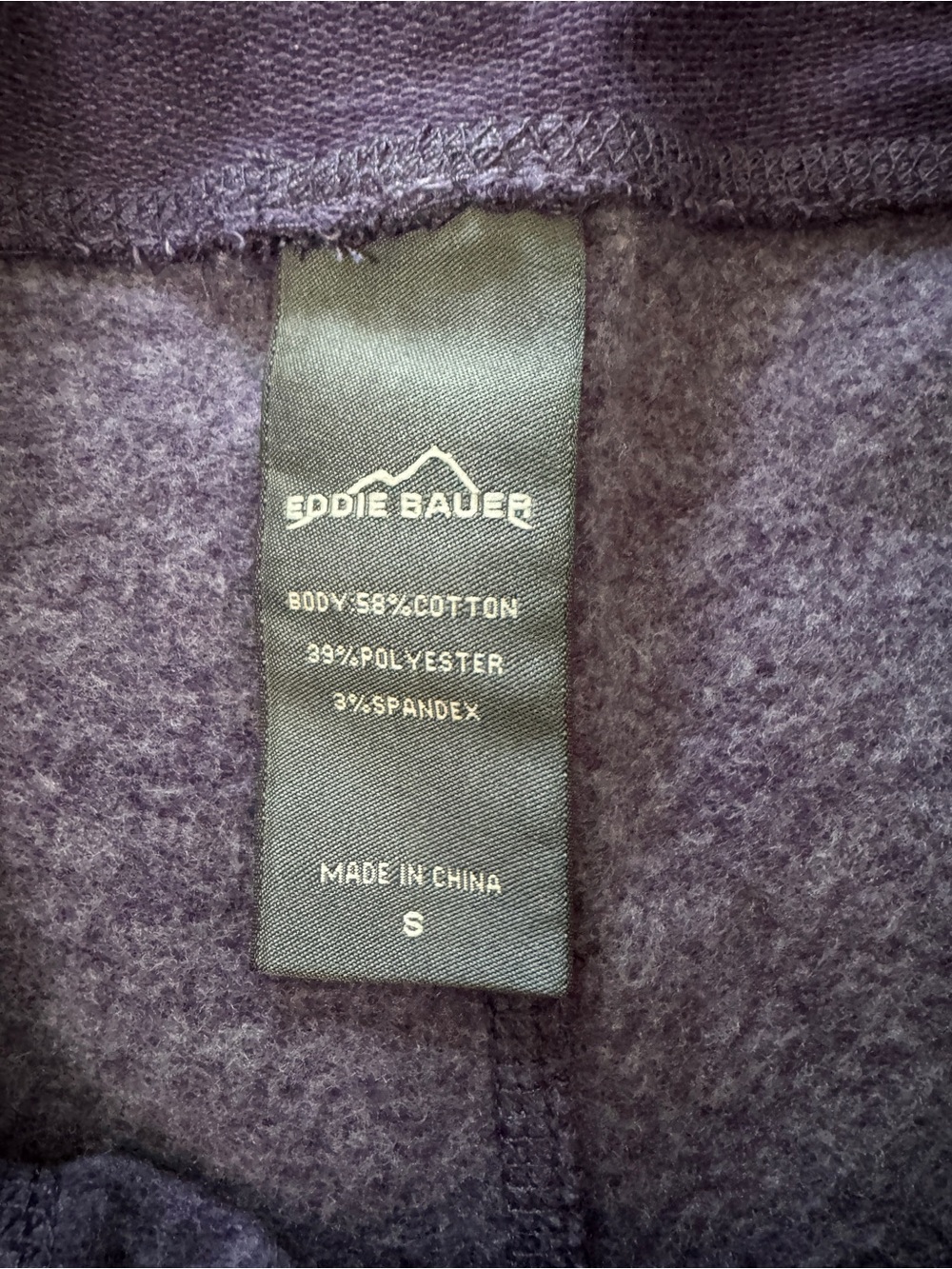 Eddie Bauer Women’s Lounge Pants Purple with White Wide Drawstring Size Small - Picture 3 of 5
